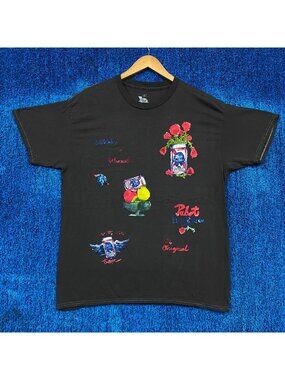 Pabst Blue Ribbon Beer Art Graphic T-Shirt Size Large
